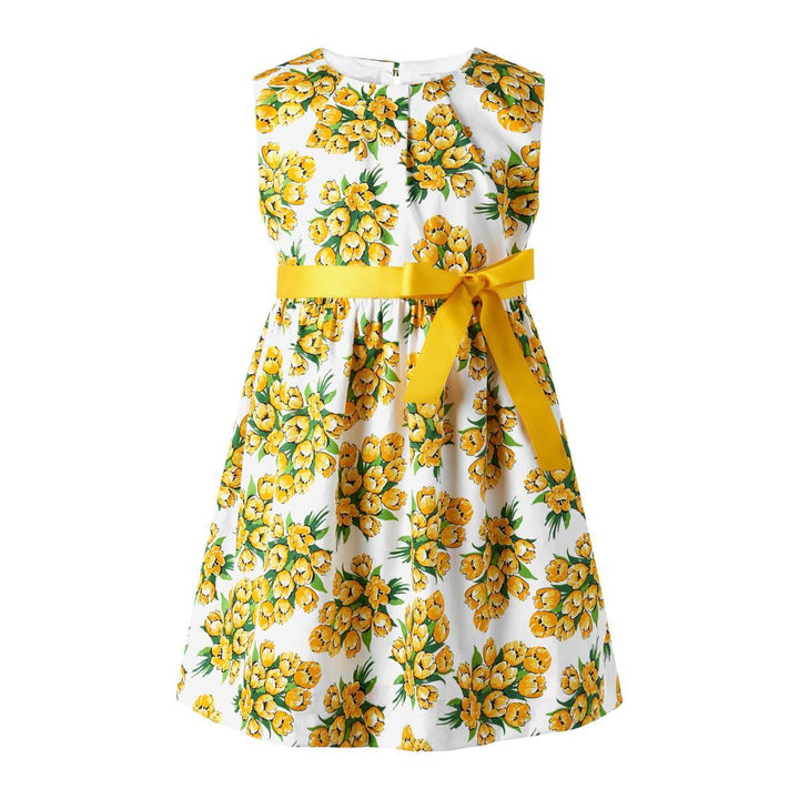Tulip Bouquet Sash Dress