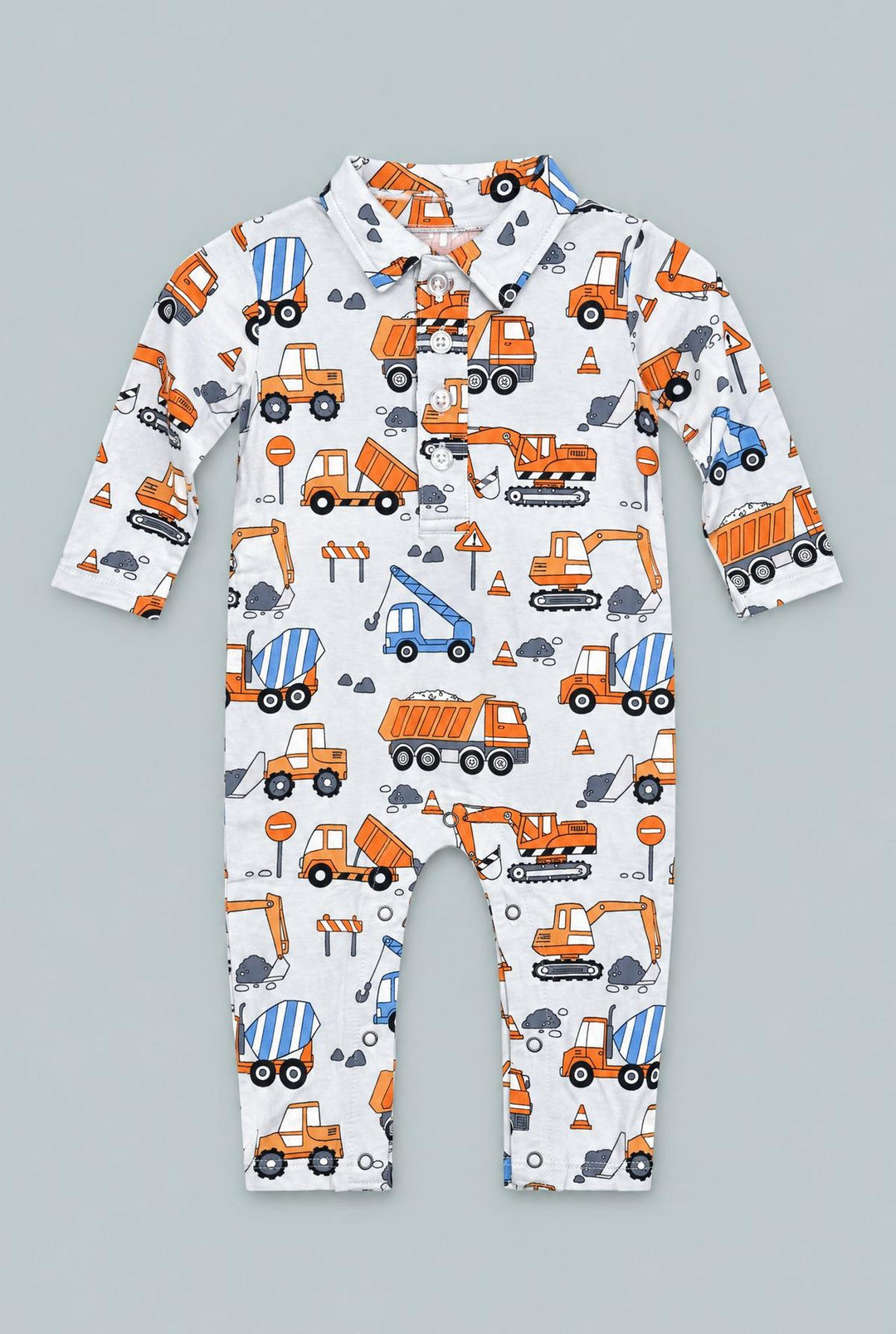 Long Sleeve Polo Romper - Uncle Kev