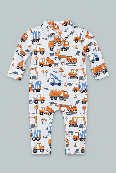 Long Sleeve Polo Romper - Uncle Kev