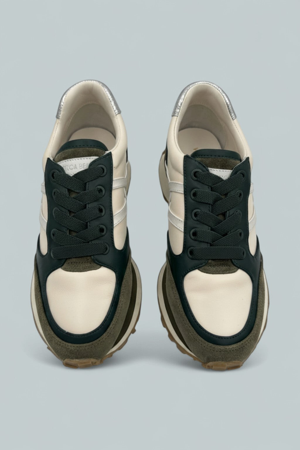 Valentina Suede Sneaker - Green Multi
