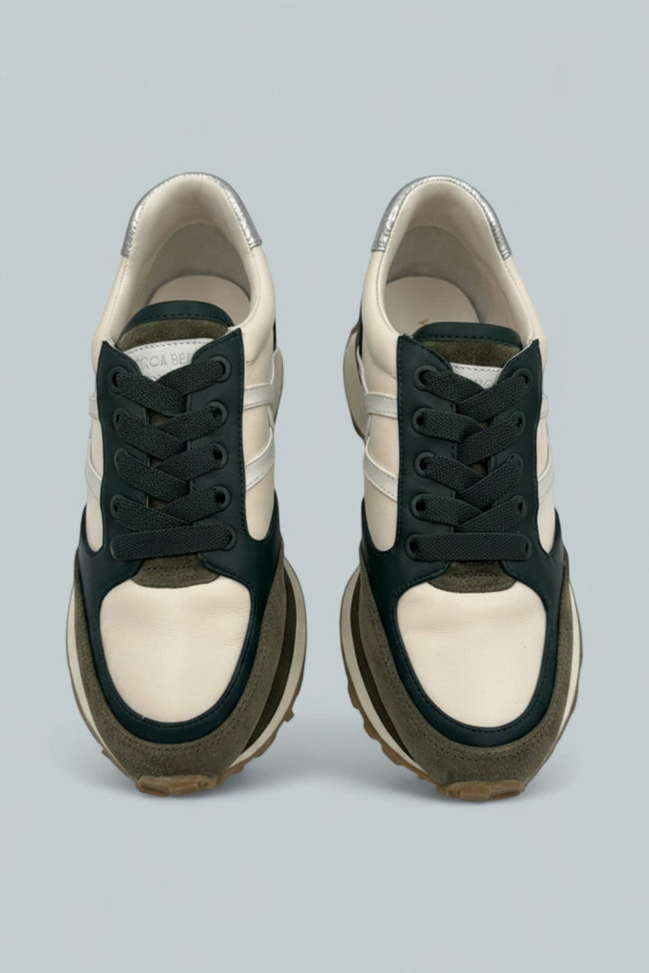Valentina Suede Sneaker - Green Multi