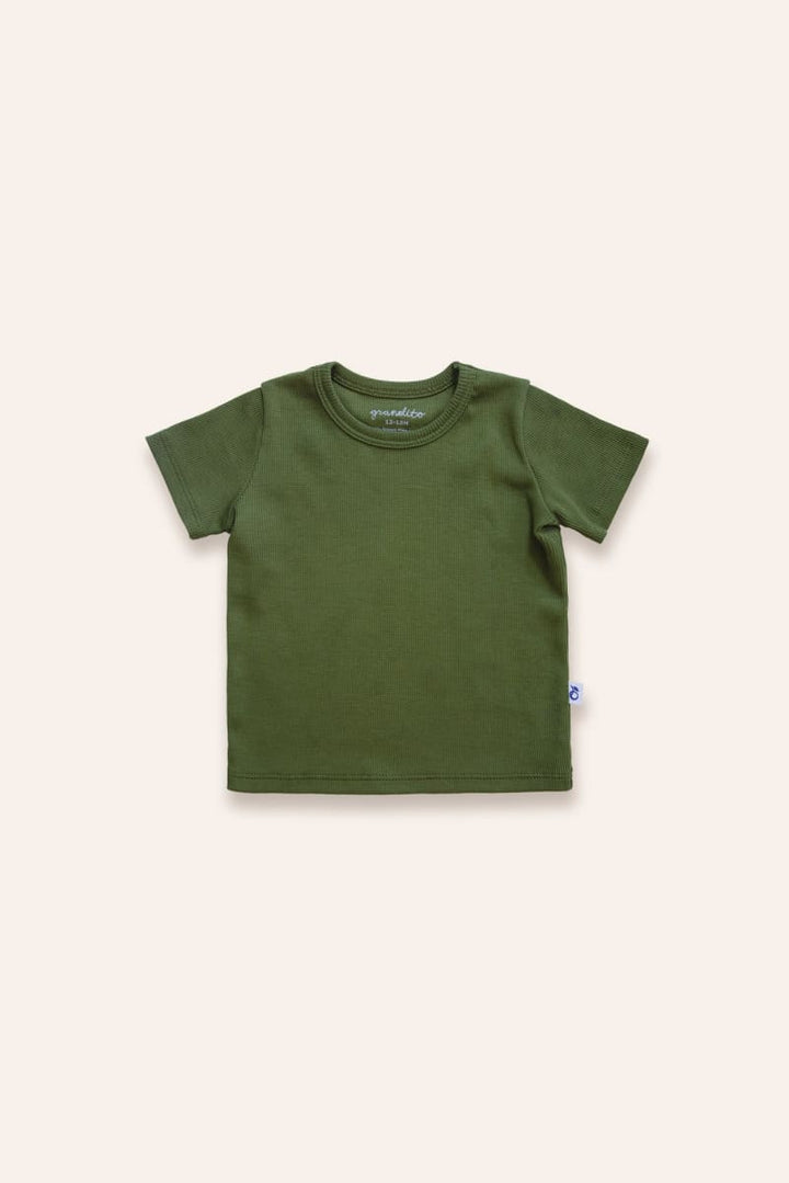 Organic Pima cotton kids tee - Green