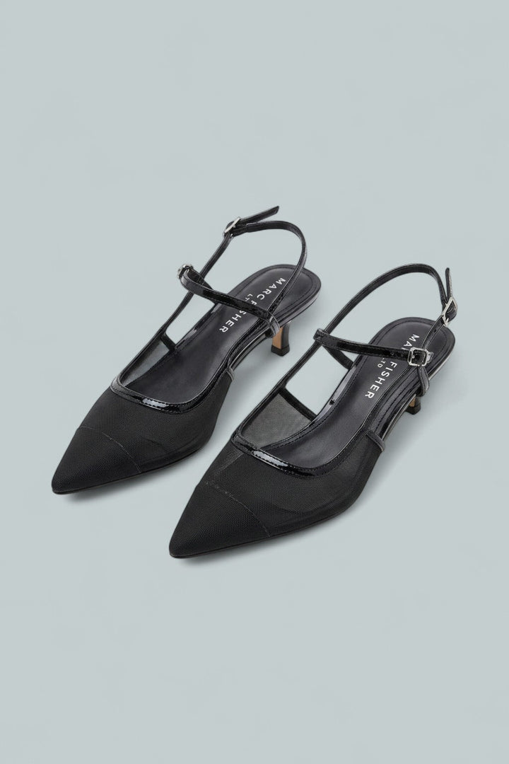 Ceddy Pointed Pumps - Black 001 Leather