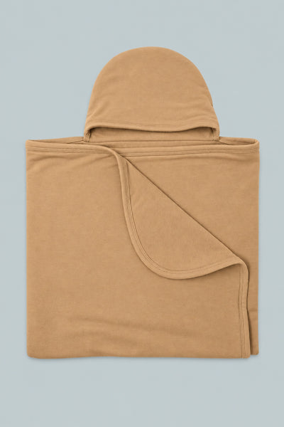 Hooded Baby Bath Towel - Peanut Butter