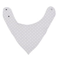 Baby Bib - Stars Grey