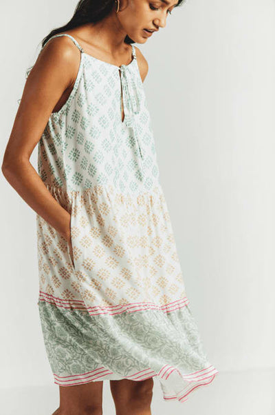 Strappy Tiered Dress - Ivory