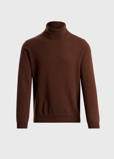 Cashmere Turtleneck Sweater - Brown