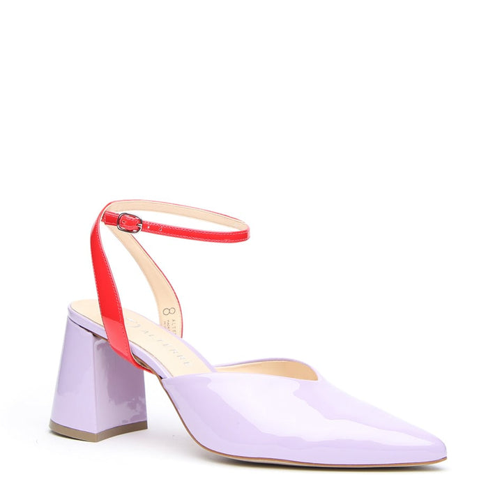 Lilac Gloss V Mule + Marilyn Red Gloss - Lilac
