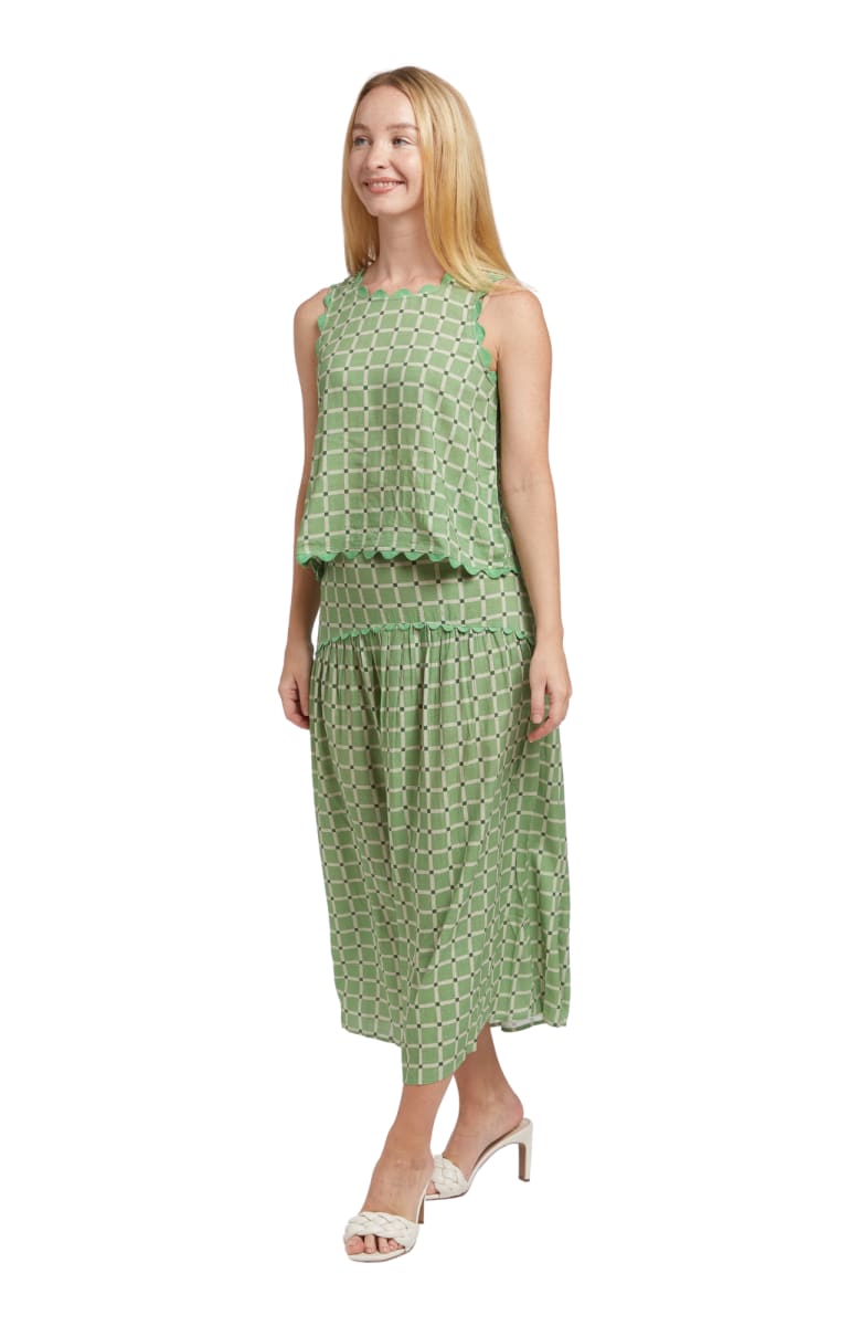 Josephine Skirt - Green Tile