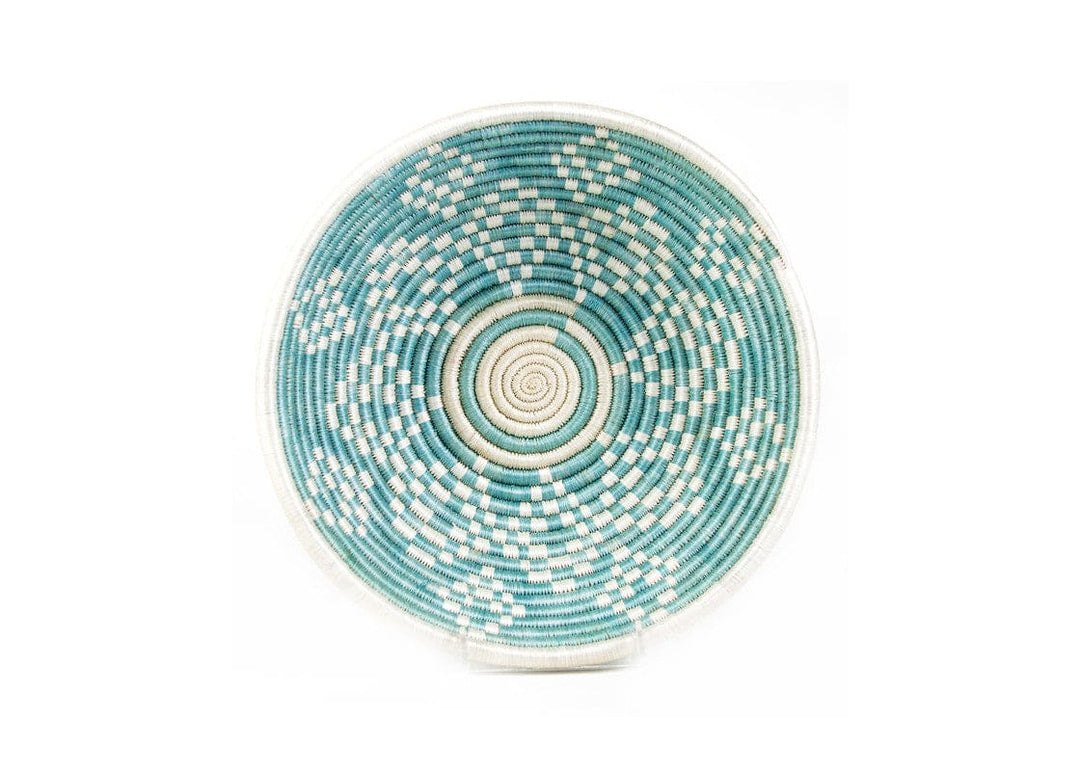 Large Silver Blue Welcome Basket