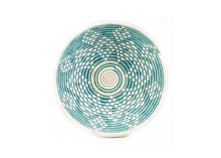 Large Silver Blue Welcome Basket