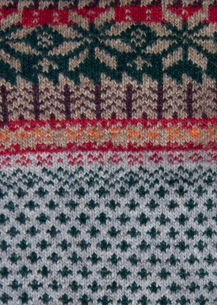 Fair Isle Sock - Tan