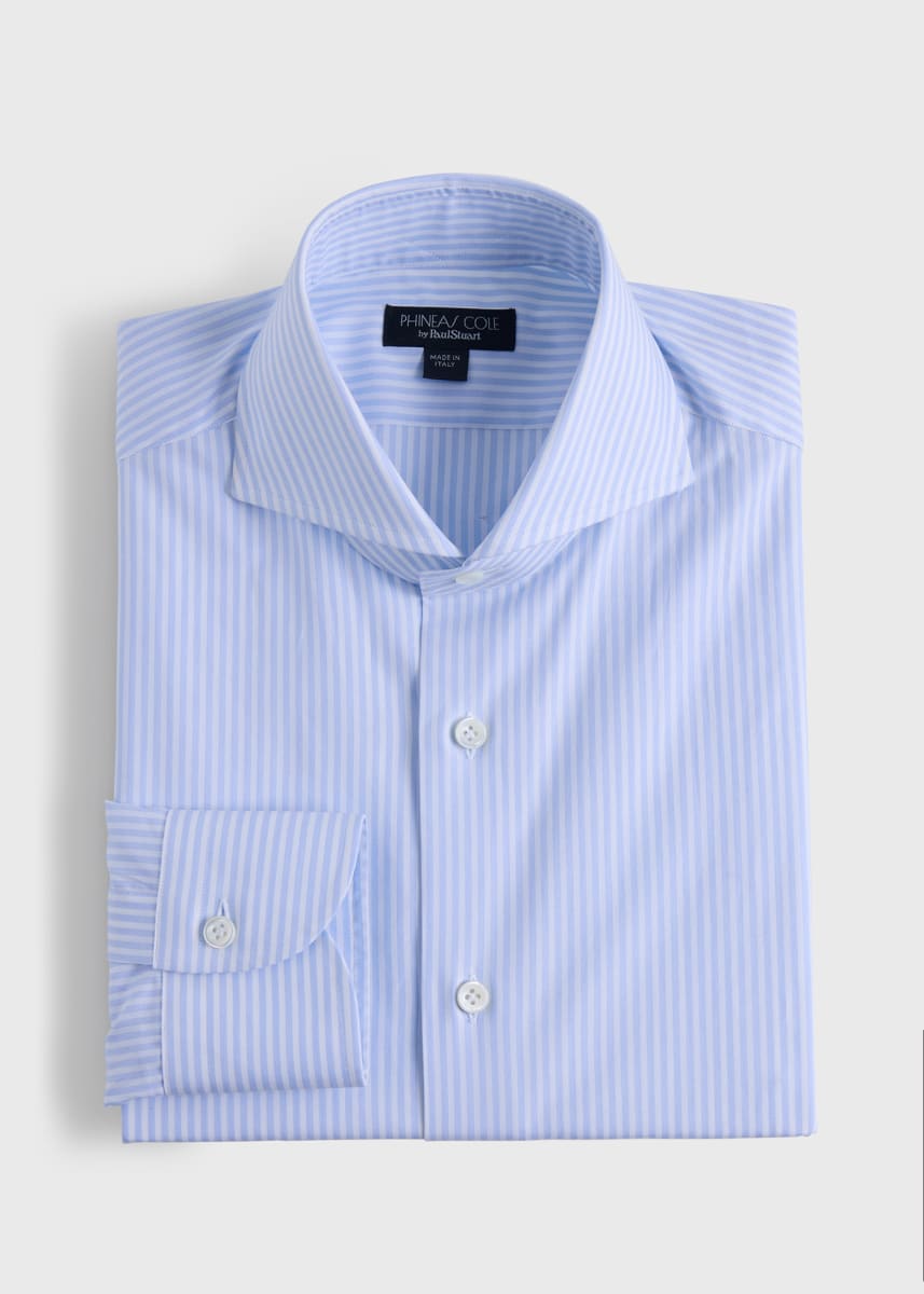 Phineas Cole Stripe Dress Shirt - Blue