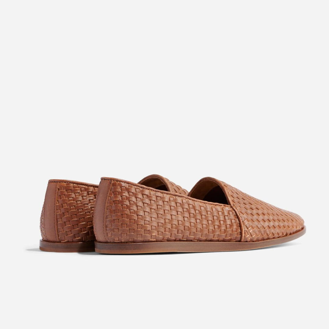 Alejandro Woven Slip On - Brown