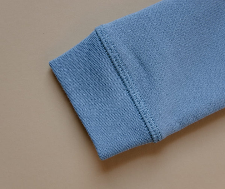 Organic Pima Cotton Sweatshirt Bumblebee Adult - Blue