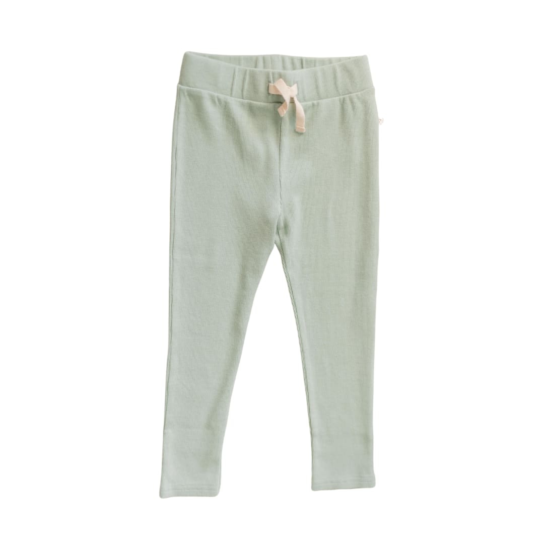 Organic Cotton Modal Rib Legging - Jade