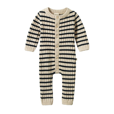 Lou Suit - Navy Sailor Stripe