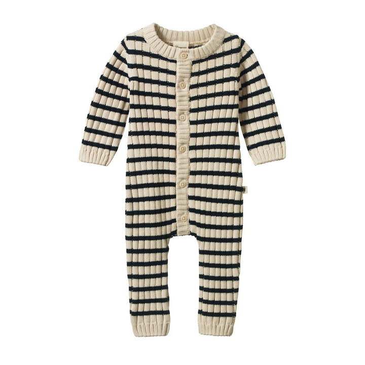 Lou Suit - Navy Sailor Stripe