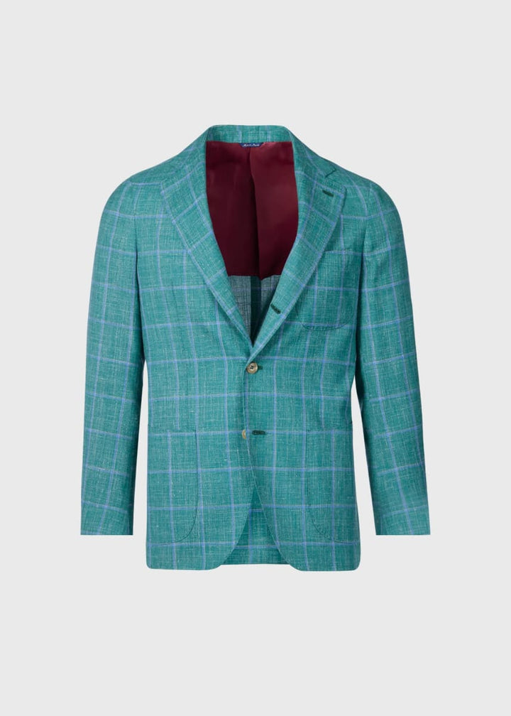 Phineas Cole Deco Windowpane Soft Jacket - Green