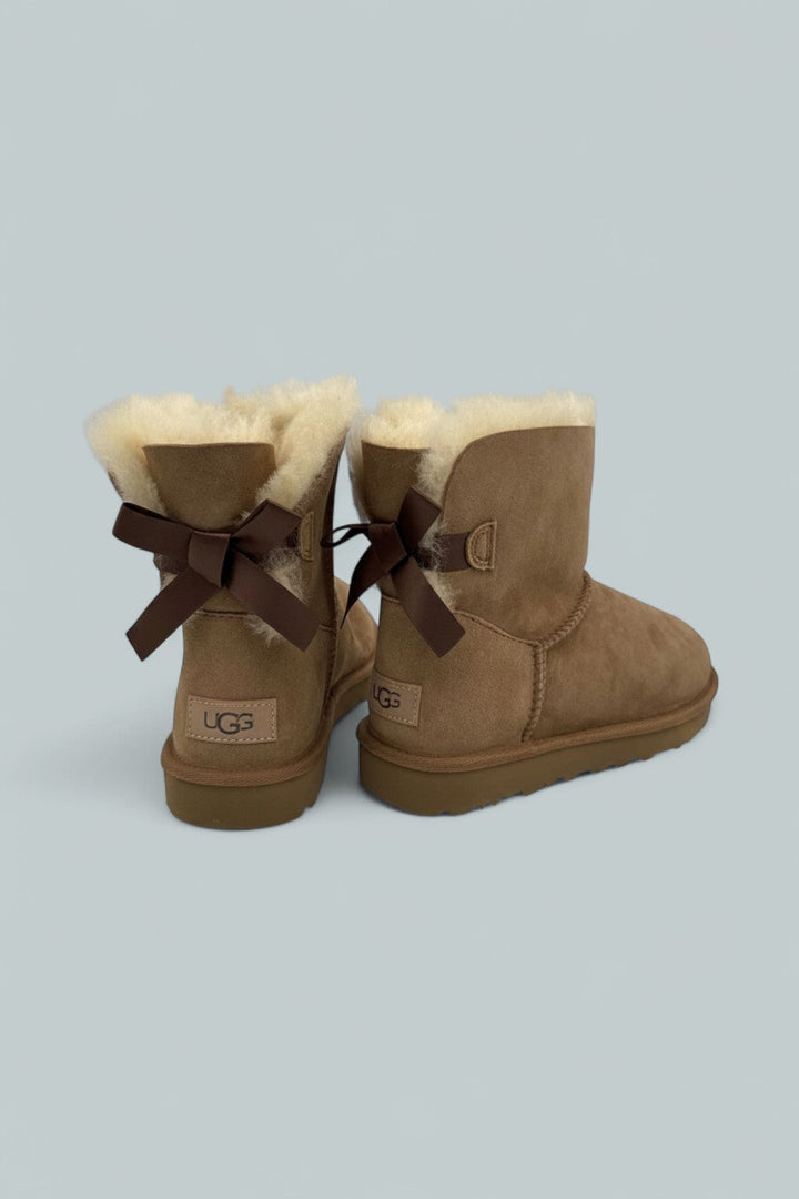 Mini Bailey Bow II Boots - Chestnut