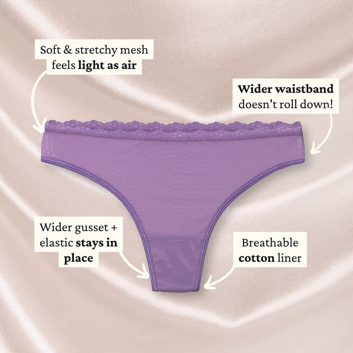 Lacey Everyday Thong - Lilac