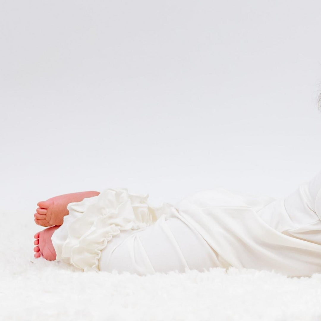 Ruffle Gown - Ivory Cream