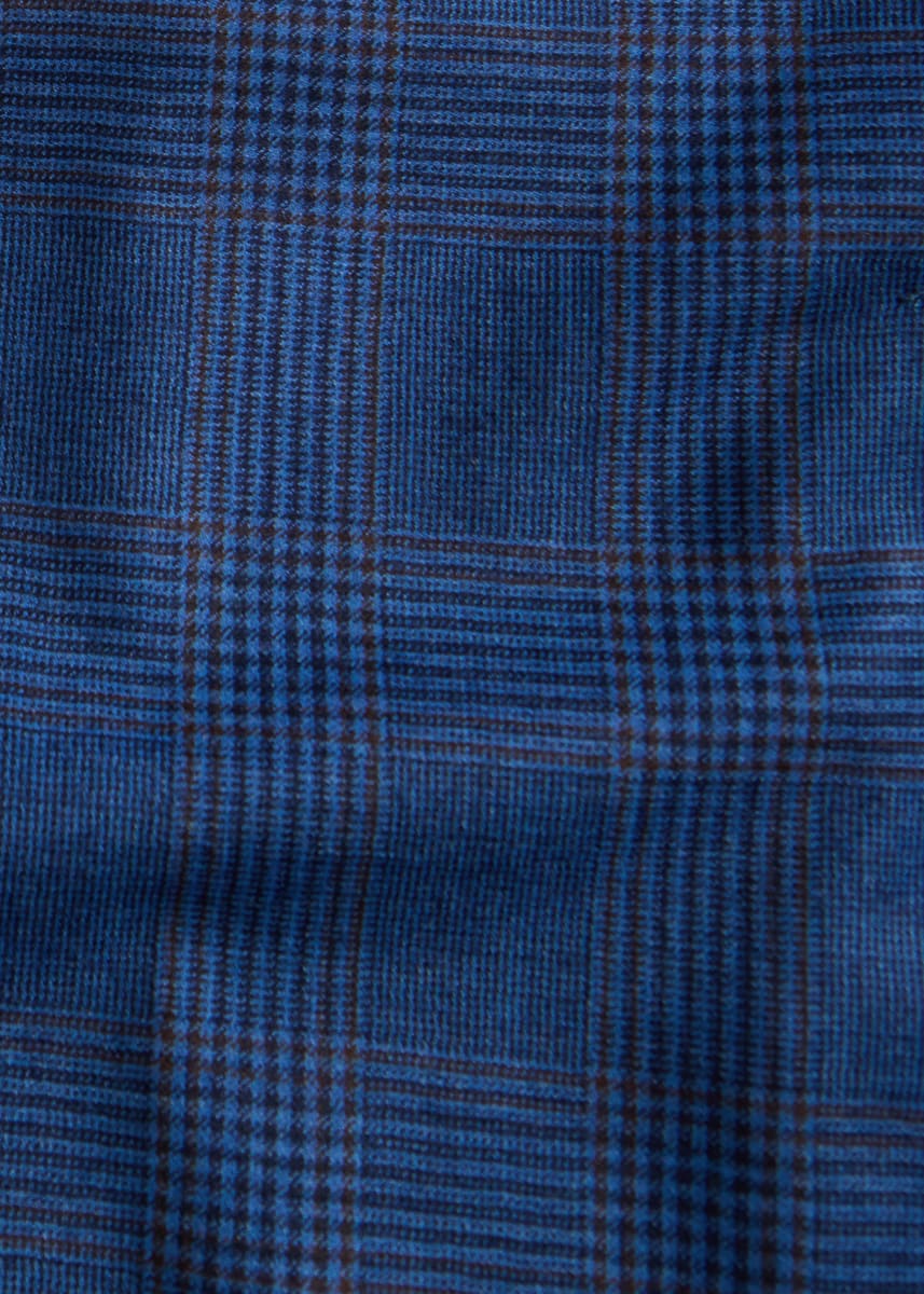 All Year Wool Plaid Jacket - Blue