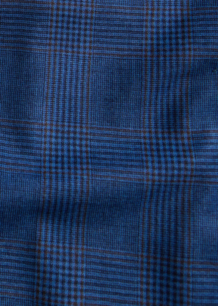 All Year Wool Plaid Jacket - Blue