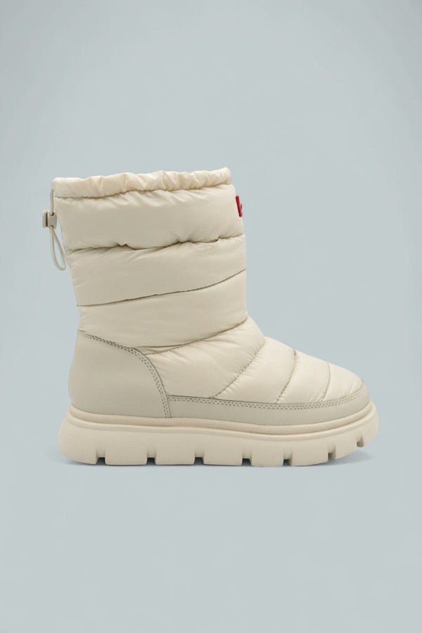 Maribel Lug Sole Insulated Waterproof Snow Booties - Ivory