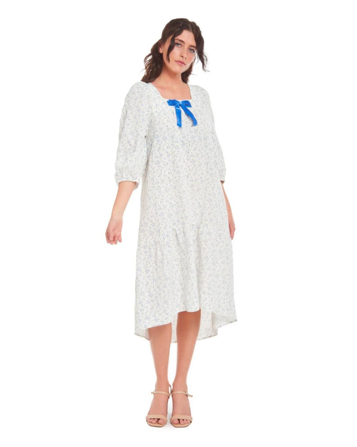 Taylor Tillman Cecilia Floral Dress - Royal Blue Small Taylor Tillman Cecilia Floral Dress - Royal Blue Small