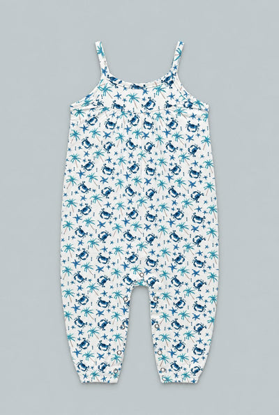 Blue Crabs Tank Pant Romper - Beach Days