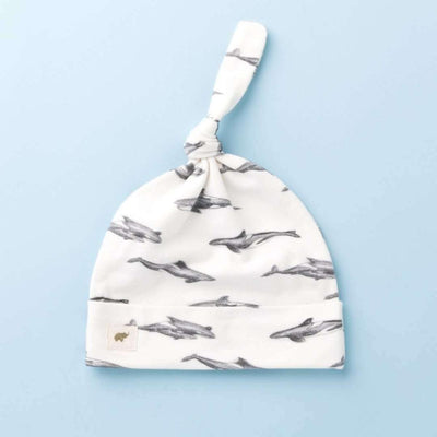 Top Knot Cap - Whale Watch