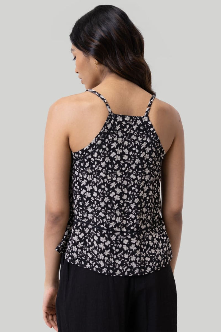 V-Neck Lace Camisole - Monochrome Medley