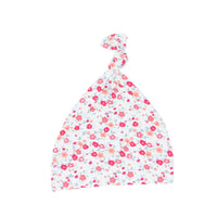 Knot Hat - Crimson Floral