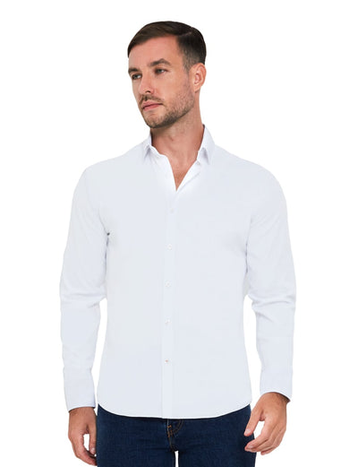 Venture Tech Dress Shirt Trim Fit - Bright White