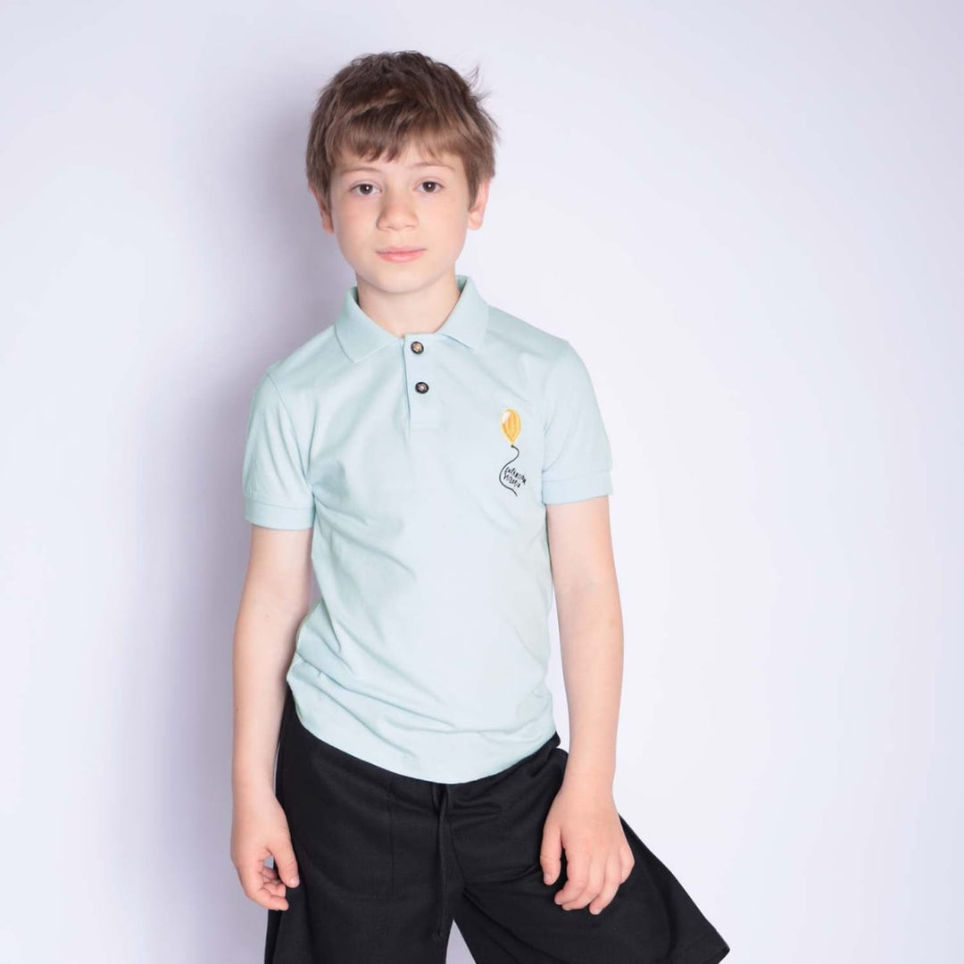 Girls And Boys Polo Shirt - Mint Green