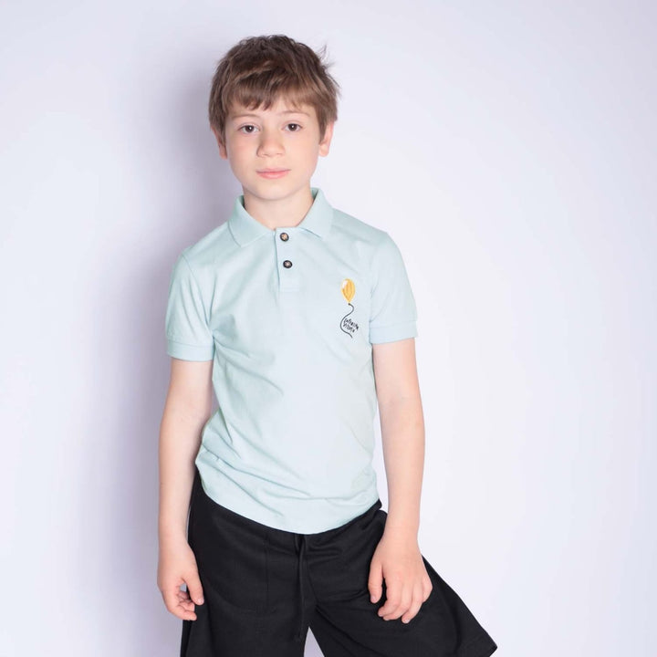 Girls And Boys Polo Shirt - Mint Green