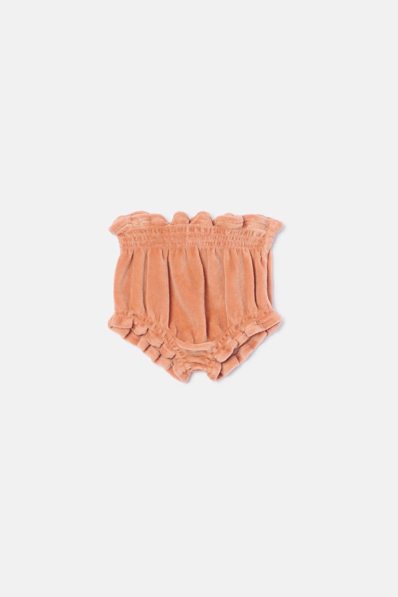 Velour Baby Bloomers - Pink