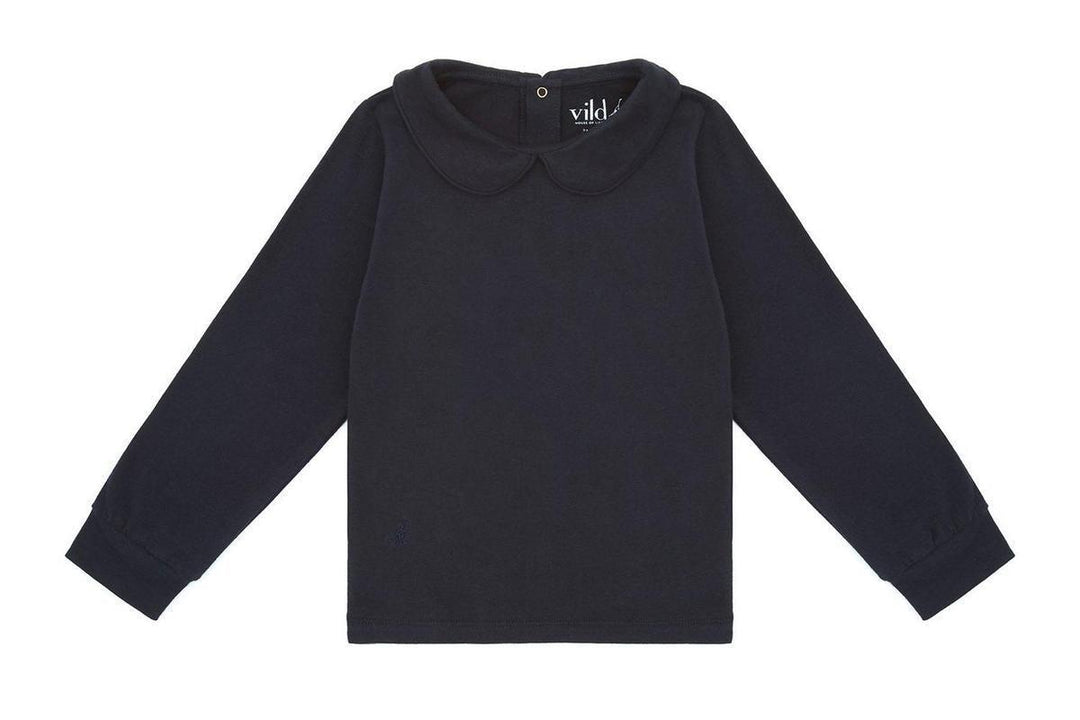 Ls Organic Cotton Collared Shirt - Nocturnal Navy