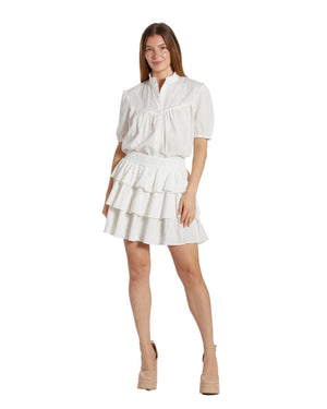 Camilla Skirt - White-blossom