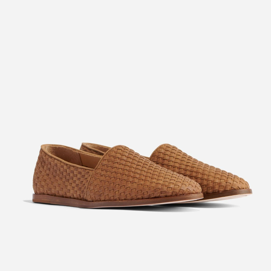 Alejandro Woven Slip On - Tobacco