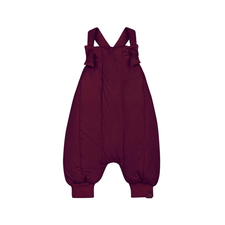 Baby Quilted Dungarees - Maroon