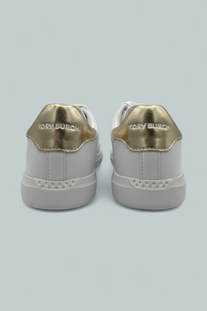 Double T Howell Court Sneakers - Titanium White / Spark Gold