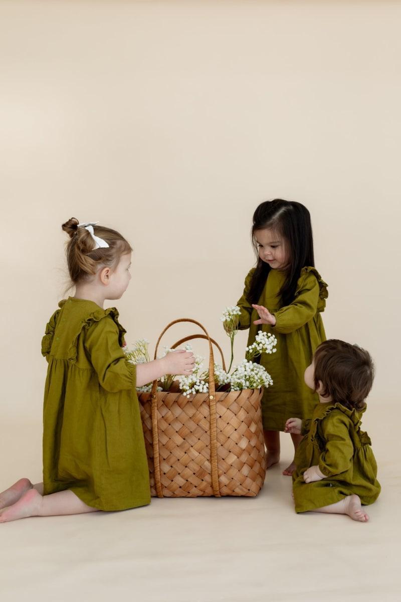 Kimber Long Sleeve Dress - Avocado