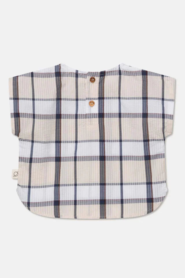 Plaid seersucker baby top - Unique - Shirt