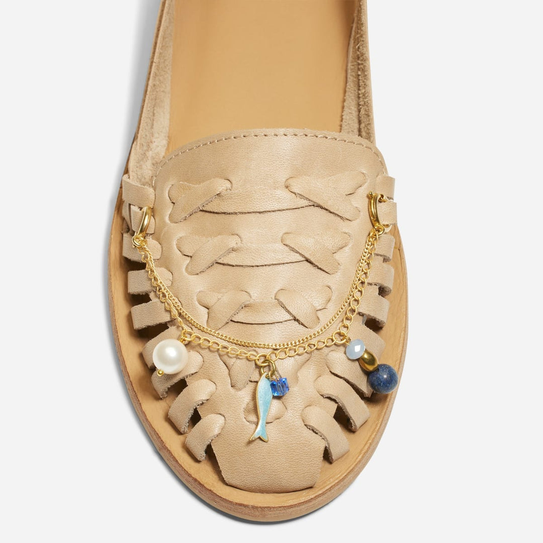 Shoe Charm Chain With Charms - Blue