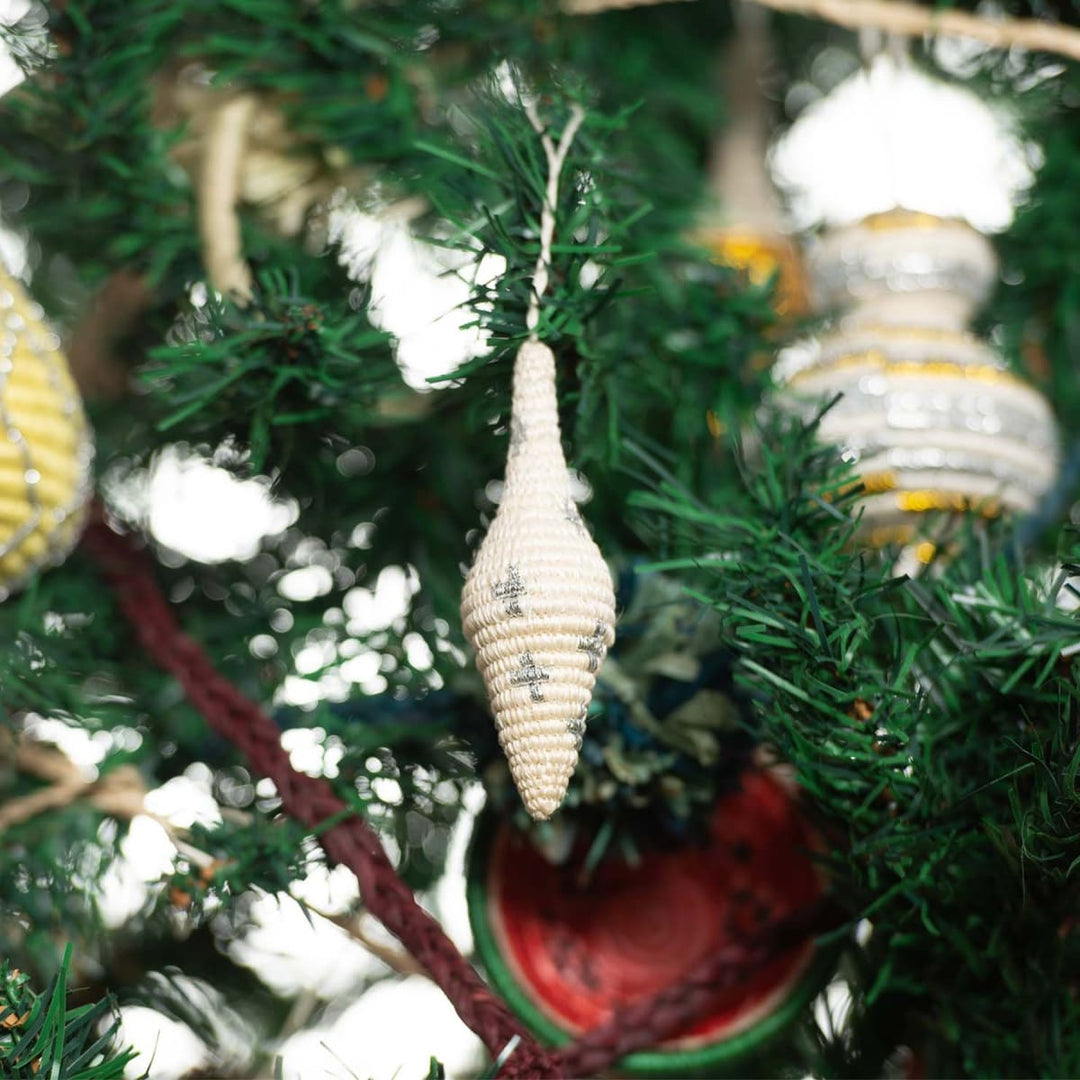 Silver Icicle Ornament