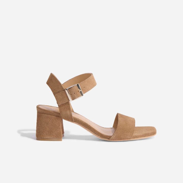 Stella Go-To Block Heel - Taupe Suede - FINAL SALE