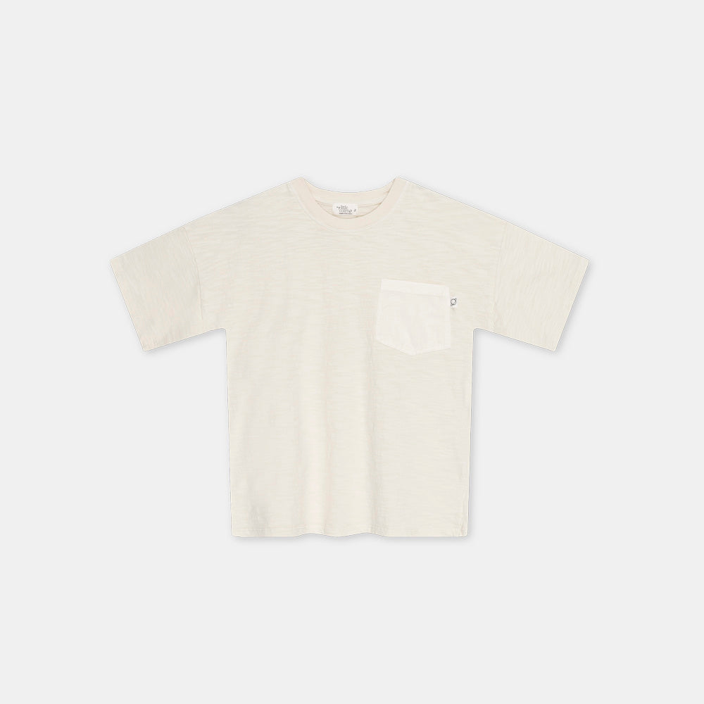Slub Patch Pocket T-Shirt - Ivory