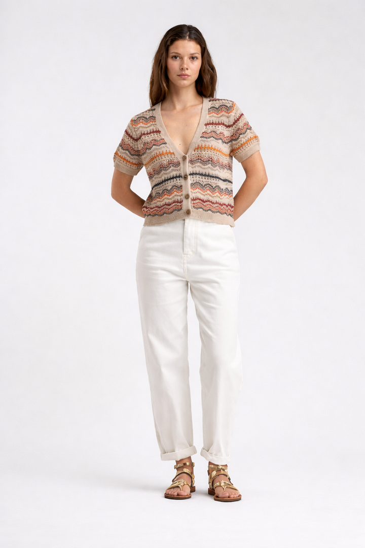 Cardigan - Dolieu - Sable/Coco